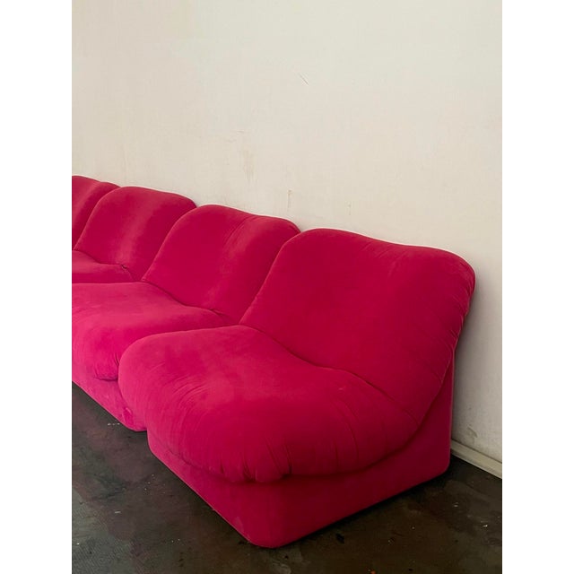 Italian Textile Modular Sofa, 1970s For Sale - Image 6 of 8
