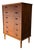 Vintage Danish Modern Teak Tall Chest of Drawers, 6 Drawer Highboy Commode, 1960s For Sale