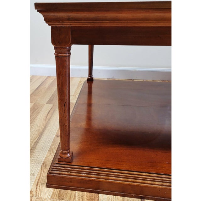 Brown Vintage Mid-Century Modern Directoire Style Mahogany Coffee Table For Sale - Image 8 of 10