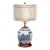Vintage Willow Pavillion Porcelain Lamp For Sale