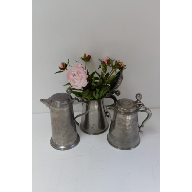Antique Swedish Pewter Tankards, 1900s, Set of 3 For Sale - Image 18 of 18