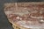 19th Century French Louis XVI Style Distressed Demilune Marble Top Console Table For Sale - Image 13 of 15