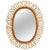 Mid-Century Oval Rattan and Bamboo Wall Mirror attributed to Franco Albini, Italy, 1960s For Sale - Image 10 of 10