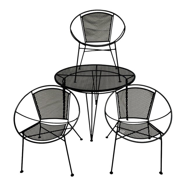 Tempestini Patio Set With 3 Radar Chairs For Sale