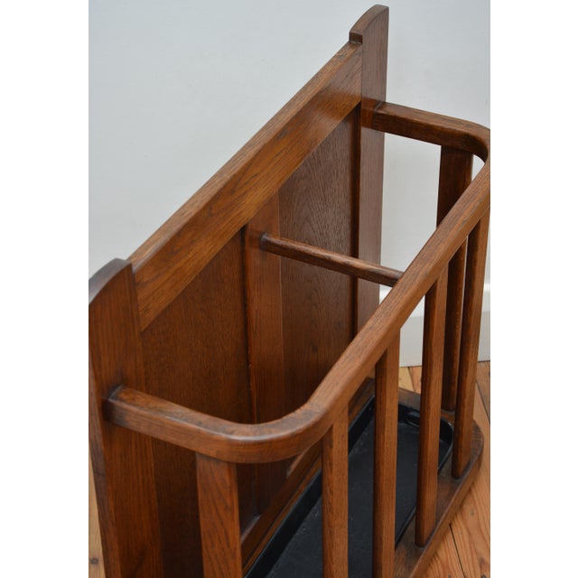 Country House Umbrella Stand in Oak, 1900 For Sale - Image 6 of 15