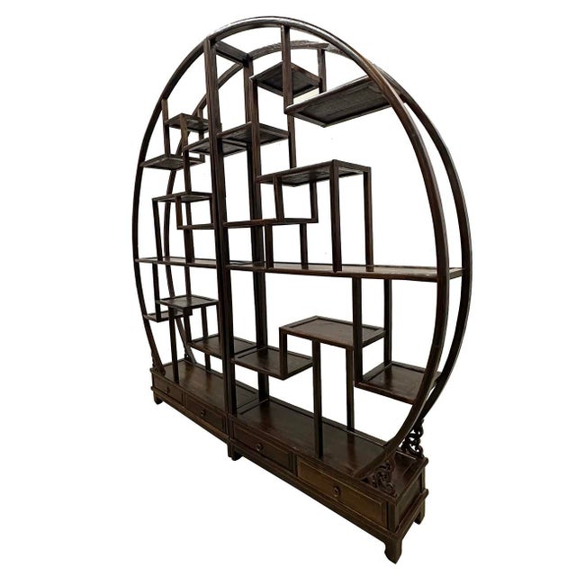 This unique piece is a classical Chinese art decor display/room divider in the original condition, all hand carved and...