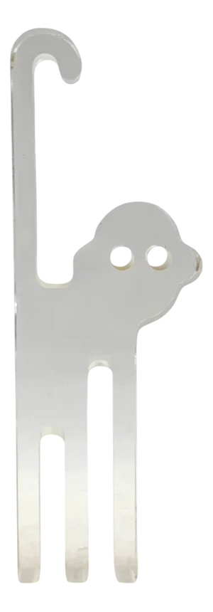 Acrylic Monkey Sculpture by Silvio Russo for Guzzini, Italy, 1970s