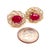Diamond Ruby Earrings 14 Karat Yellow Gold 3.64 TCW Certified For Sale - Image 16 of 18