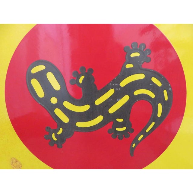 1950s Large Enamel Sign from Salamander Schuhfabrik, 1950s For Sale - Image 5 of 14