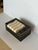 1980s Vintage Maitland Smith Tessellated Black & Beige Stone Brass Rectangular Box For Sale - Image 10 of 10
