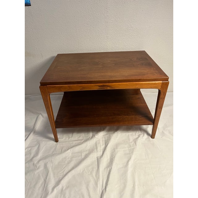 Wood 1960s Lane Rhythm Walnut Side End Table Mid Century Danish Modern For Sale - Image 7 of 11