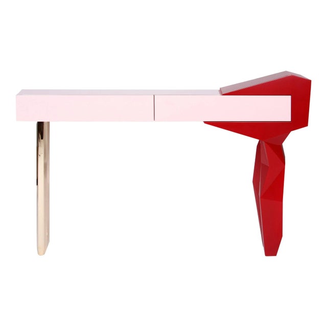 Colorful Pink Rockconsole by Royal Stranger For Sale - Image 9 of 9