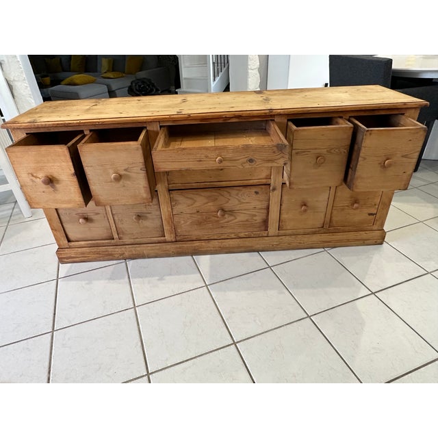 Vintage Workshop Cabinet with Drawers in Fir, 1950s For Sale - Image 12 of 18