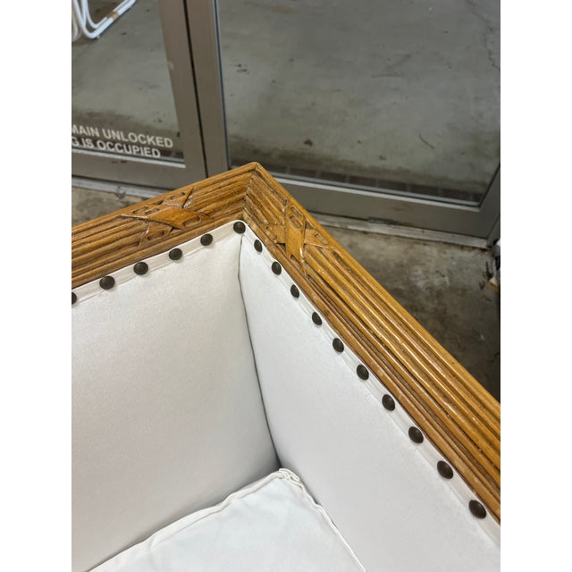 Wood 19th Century French Directoire Settee For Sale - Image 7 of 7