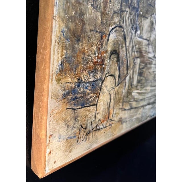 Vivaldo Martini, City Facades, Oil on Canvas, 1963 For Sale - Image 7 of 10