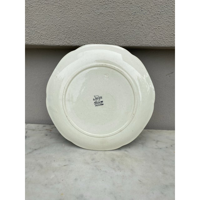 Late 19th Century 19th Century Green Majolica Mallard Duck Plate Choisy Le Roi For Sale - Image 5 of 7