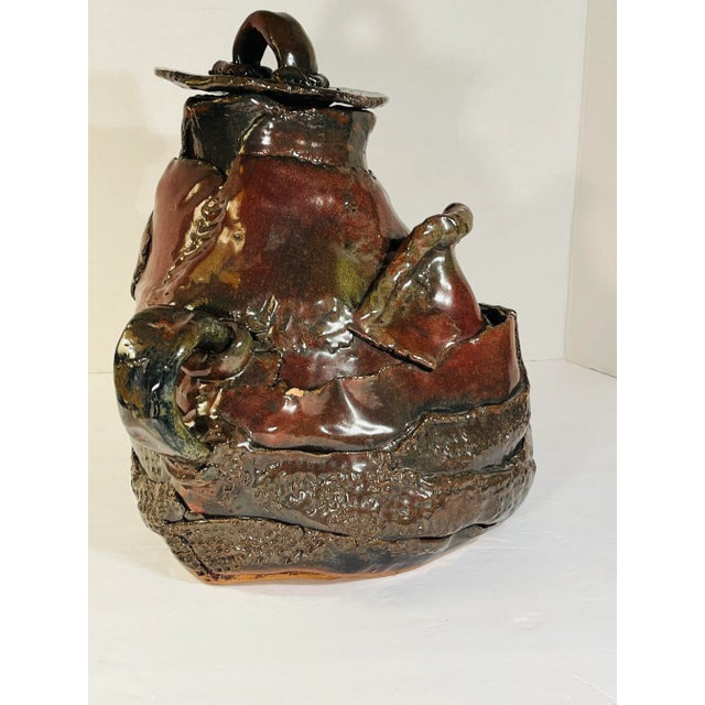 Mid-Century Modern 1970s Brutalist Giant Handcrafted Teapot For Sale - Image 3 of 8