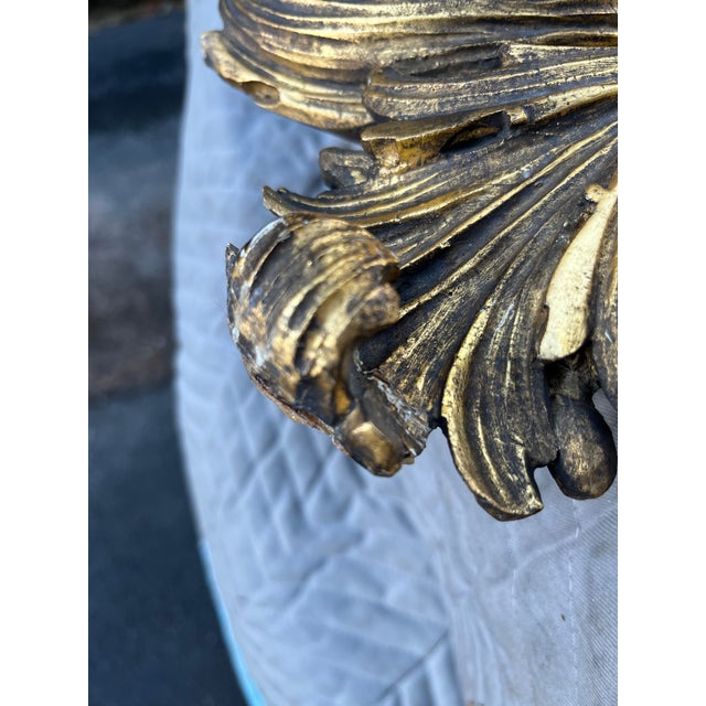 Large Antique Chinoiserie Carved Wood Mirror For Sale - Image 13 of 15