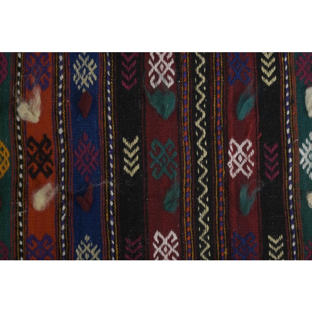 Brick Red 1960s Turkish Handmade Runner Kilim - Stair Extra Long Stair Rug 2'1'' X 25'8'' For Sale - Image 8 of 13