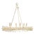 Made Goods Modern White Metal Bruna Chandelier For Sale