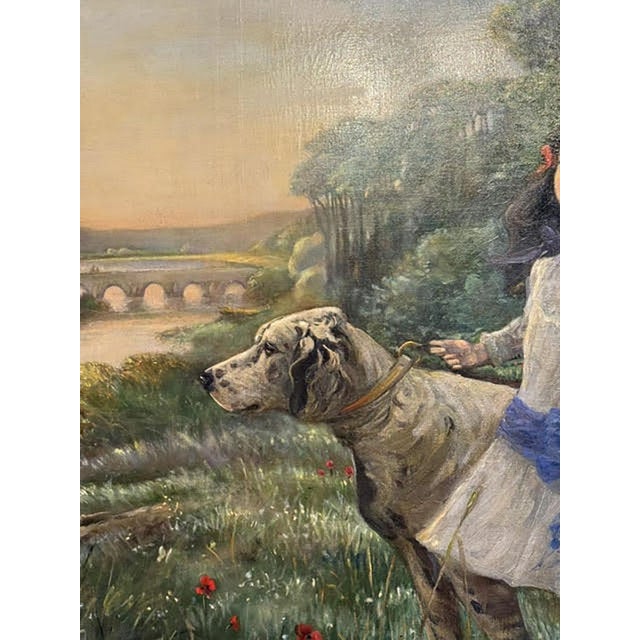 William Brock, Towards the Close of Day, 1907, Oil on Canvas For Sale - Image 3 of 11