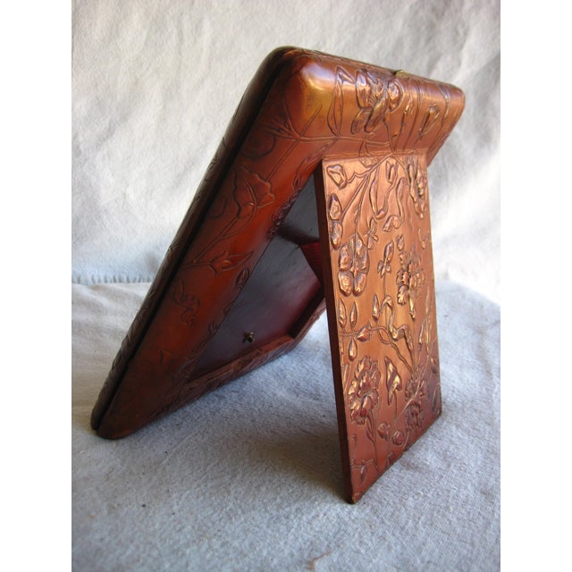 Late 19th Century French Art Nouveau Leather Picture and Frame Album For Sale - Image 4 of 17