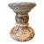 Vintage 5” French Glazed Terracotta Pillar Candleholder For Sale