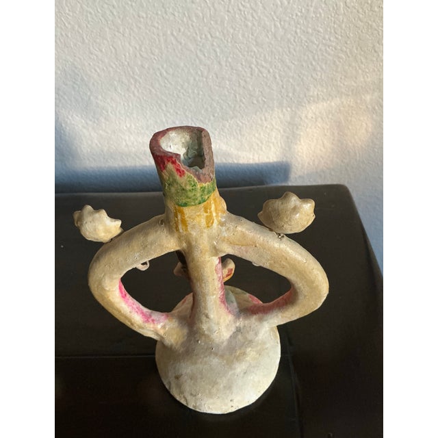 Mid 20th Century A Wonderful Pair for Collectors of Mexican Ceramics, Devotional Arts, and Handmade Folk Traditions For Sale - Image 5 of 10