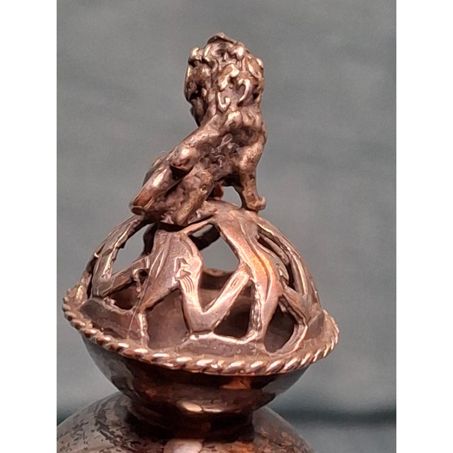Antique Russian Silver Torah Pointer Yad With Lion Finial and Grapevine Motif, Moscow 1878 For Sale - Image 11 of 18
