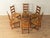 Brutalist dining chairs fine craftsmanship high-quality materials Made in France Seat Height: 47.0 cm Width: 45 cm Height:...