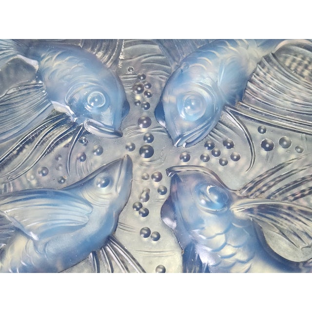 Art Deco Opalescent Glass Fish Trivet from Verlys, 1930s For Sale - Image 4 of 14
