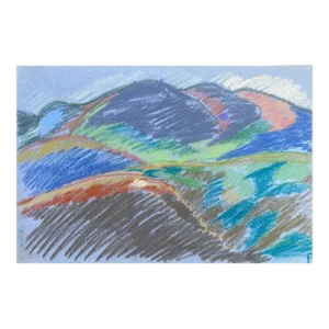 Frank Wallace Blue Mountains Landscape Pastel