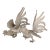 French Silver-Plate Bird Table Ornaments, a Pair For Sale