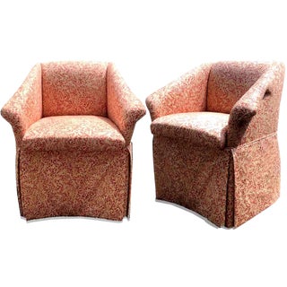 1970s Vintage Hollywood Regency Vine Patterned Chairs - a Pair For Sale