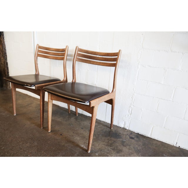Mid-Century Modern Rosewood Dining Chairs - A Pair | Chairish