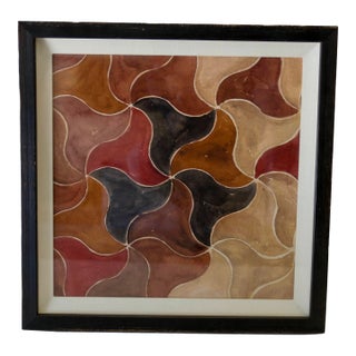 Museum Art Print Titled, Neutral Pattern Study 7, Framed For Sale