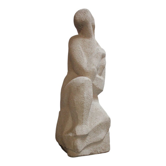Honorio García Condoy Carved Stone Figurative Sculpture For Sale