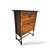Wood Antique Oak 2-Tier Cabinet with Turned Legs For Sale - Image 7 of 8