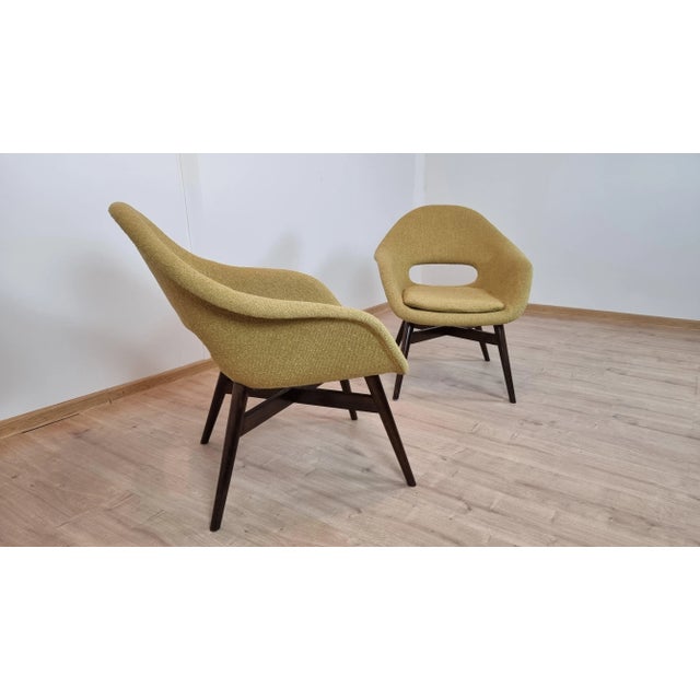 Set of Shell Armchairs by Miroslav Navratil For Sale - Image 3 of 8