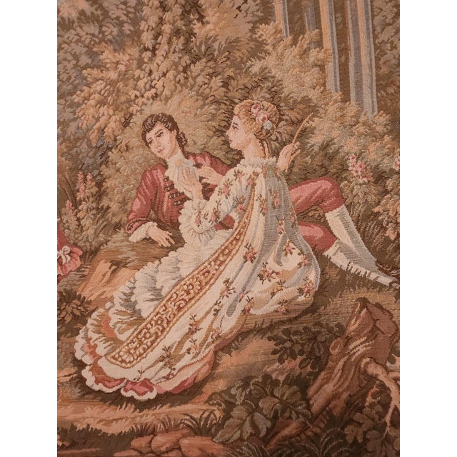 Beige Vintage Jacquard Tapestry, 1960s For Sale - Image 8 of 18
