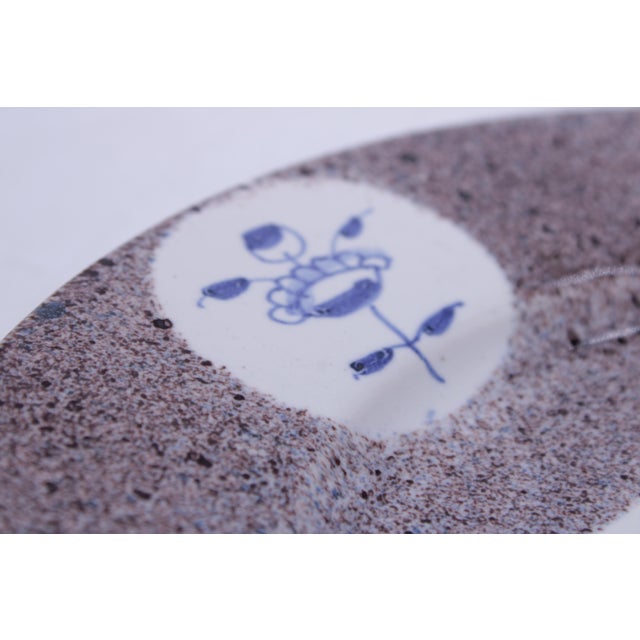 Ceramic Hand Crafted English Grace Plate For Sale - Image 11 of 13