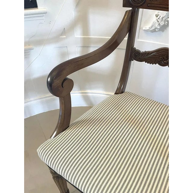 Antique Carved Mahogany Desk Chair For Sale - Image 5 of 15