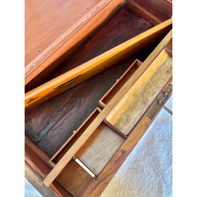 19th Century English Walnut Tunbridge Ware Writing Box For Sale - Image 11 of 12