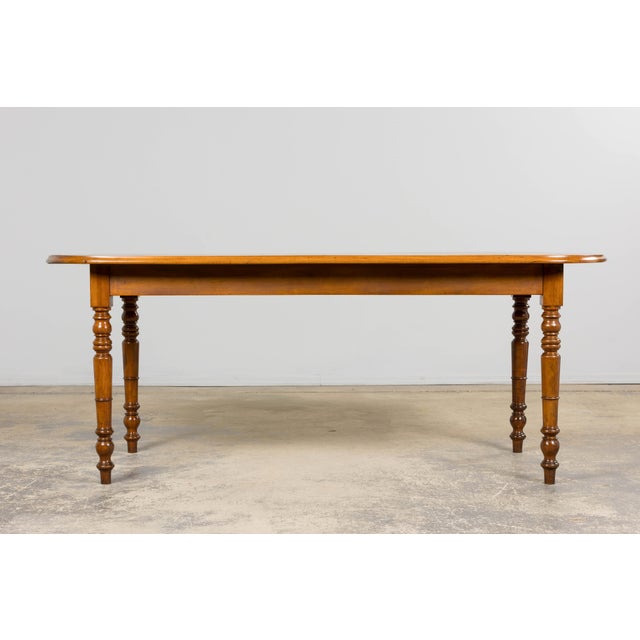 Farmhouse French Provincial Fruitwood Farmhouse Dining Table For Sale - Image 3 of 16