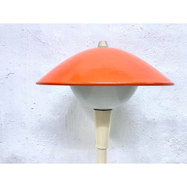 Cream Mushroom Garden Light, 1950s For Sale - Image 8 of 10