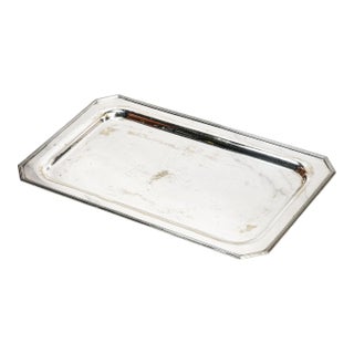 Lovely Art Deco Style Vintage Silverplate Decorative Tray Home Decor Accent For Sale