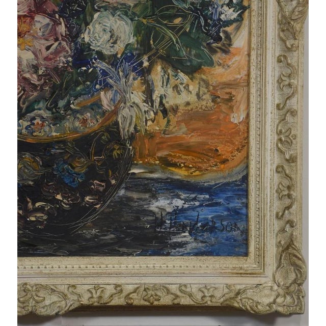 Floral Still Life, 1920s, Oil on Canvas, Framed For Sale - Image 6 of 8
