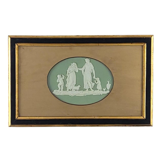 Antique Wedgwood Oval Neoclassical Plaque, England, 19th Century For Sale