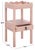 Contemporary Darlyn Scalloped 1 Drawer Accent Table in Pink For Sale - Image 3 of 10