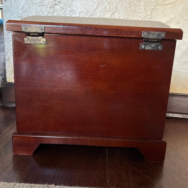 1980s Needlepoint French Farm Girl Chippendale Chest For Sale - Image 5 of 12